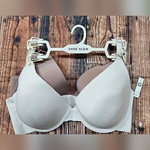 Anne Klein 2 Pack T-Shirt Bras 40D Smooth Microfiber Underwire